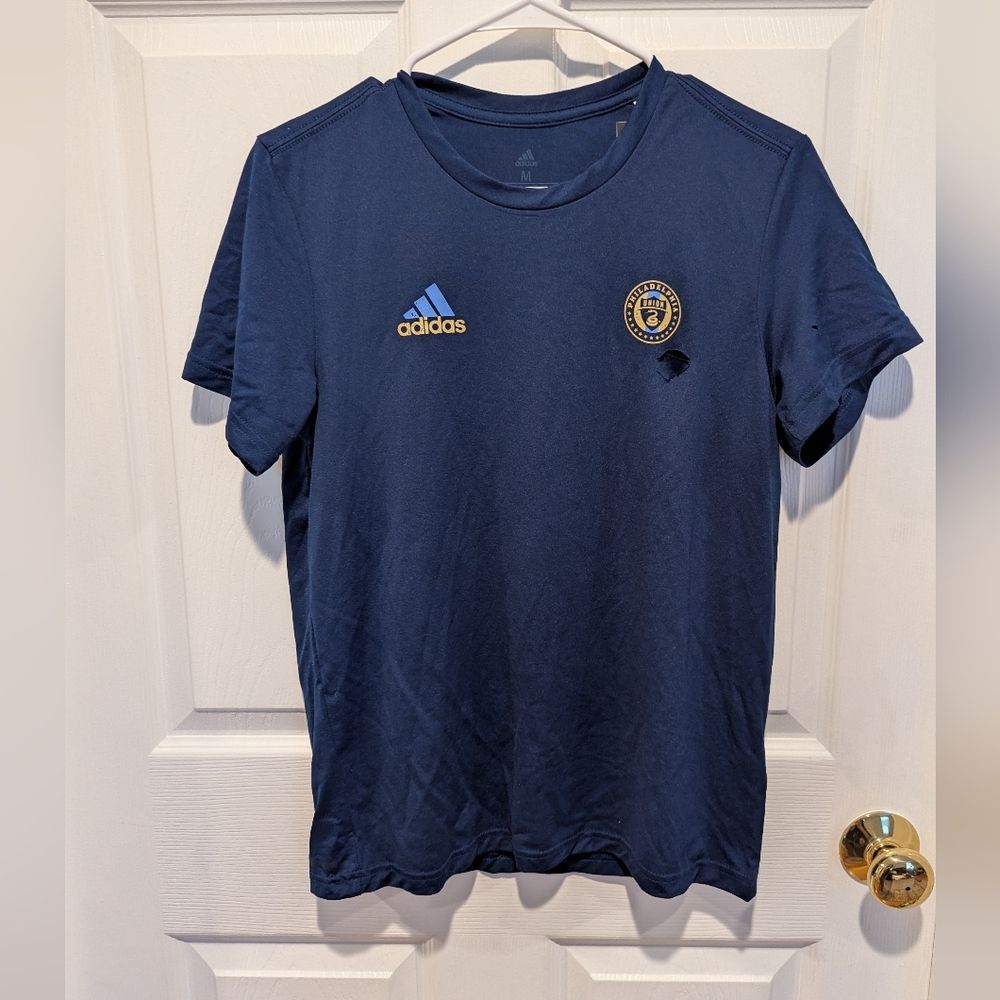 Adidas Youth Medium Blue Philadelphia Union Major League Soccer T-shirt *